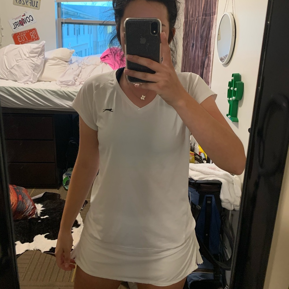 White workout top